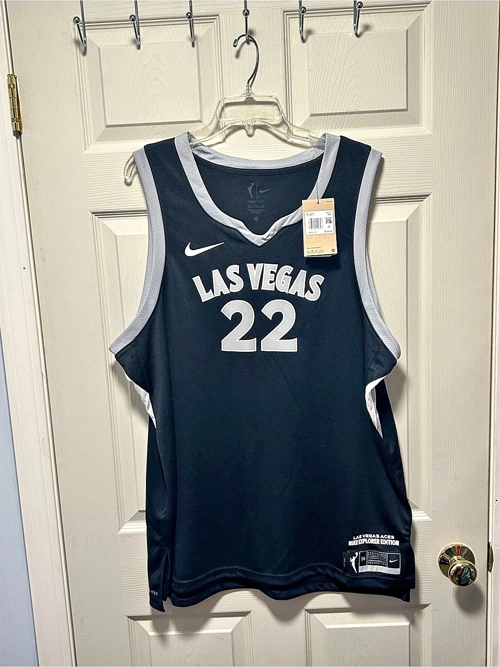 Nike Aja Wilson #22 Las Vegas Aces Explorer Edition NWT Women’s Size 56 XXL